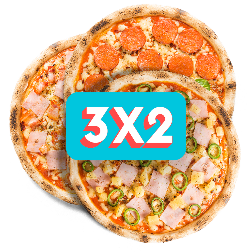3x2 en Pizzas Clásicas