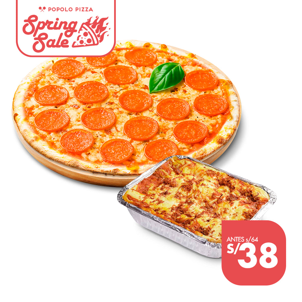 Combo Pizza + Lasaña