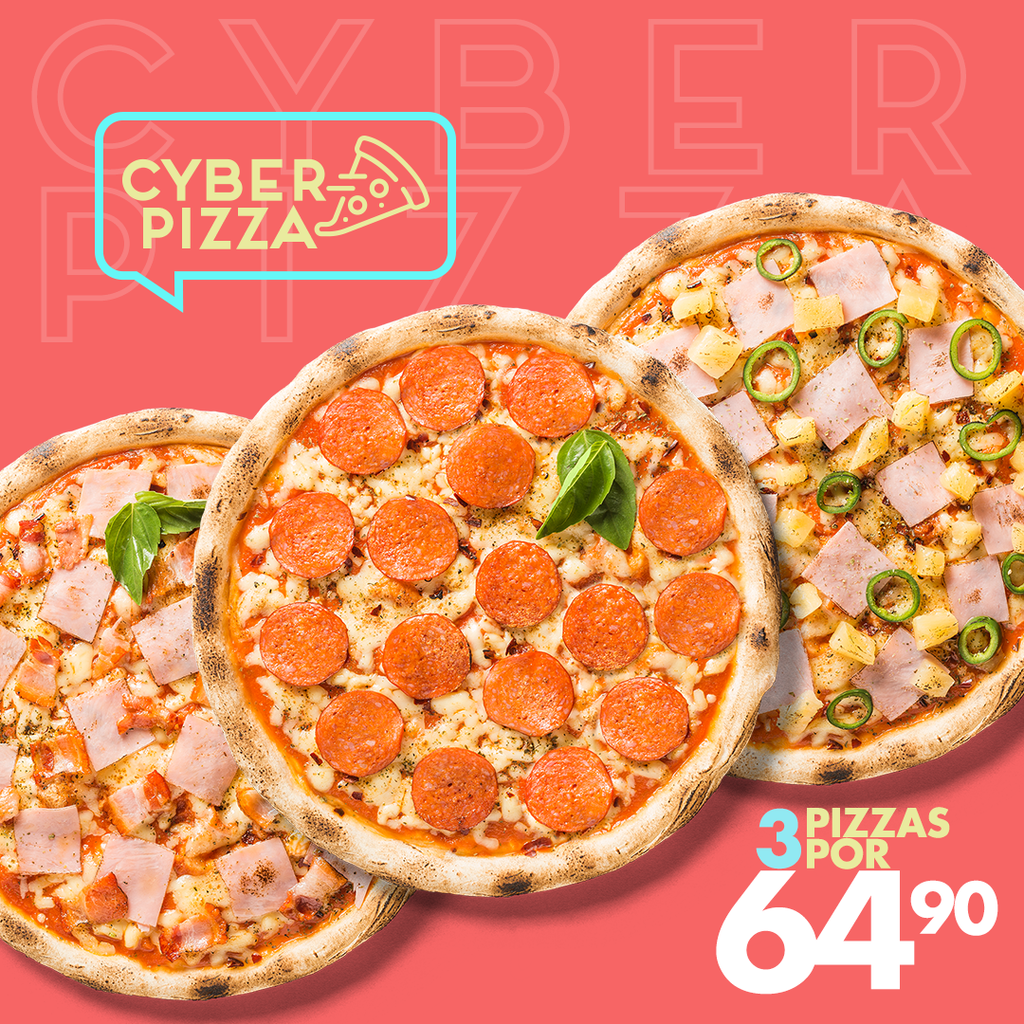 CYBER PIZZA - Trío de Pizzas Clásicas